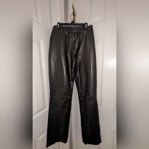 Soft, leather pants, dark brown, fits like a medium.